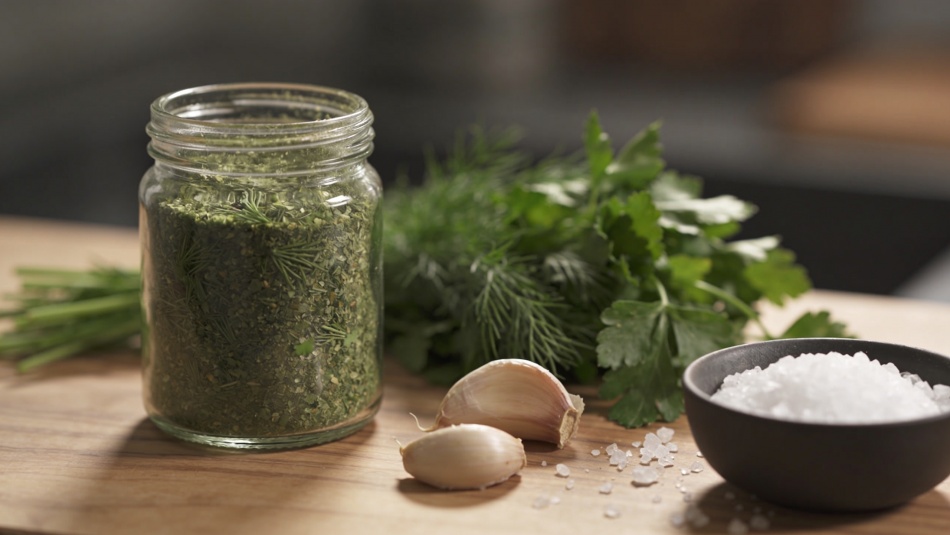 Домашняя приправа из зелени и чеснока: как сохранить летний вкус на год вперед