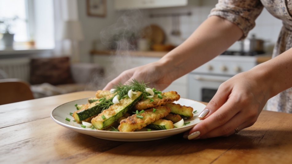 Жареные кабачки с чесноком: быстрый рецепт, который заменяет мясо