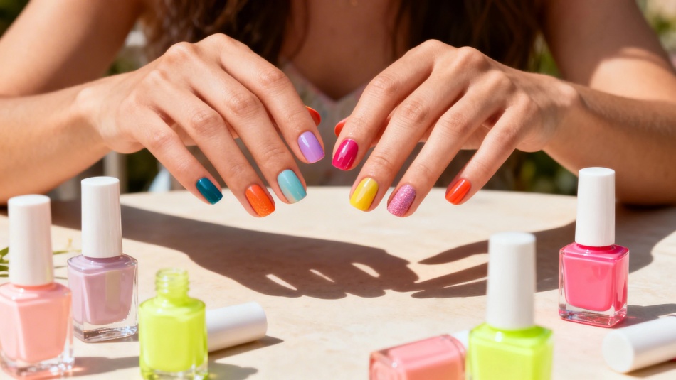 Skittles nails - тренд весны 2026: как разноцветный маникюр меняет стиль