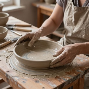 Мастер-класс по лепке тарелки из глины "Послание миру"