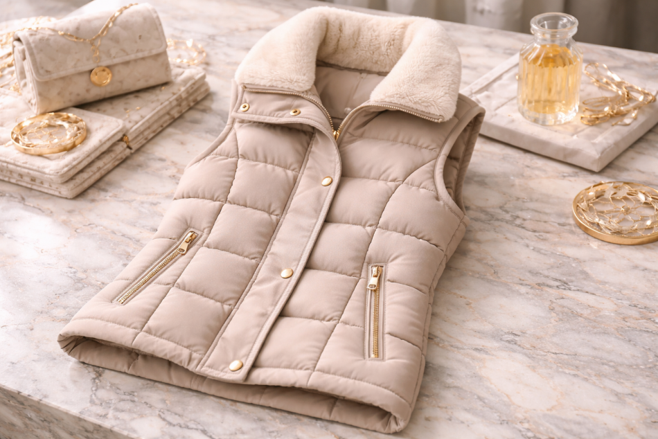 Безрукавка с воротником: как Хейли Бибер задала главный тренд весны 2026