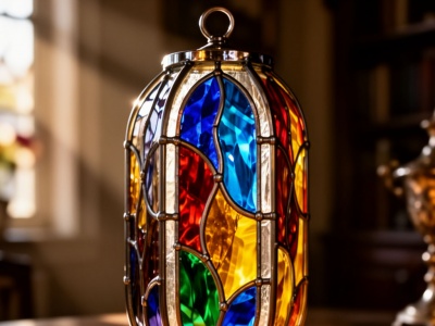 Фото Мастер-класс Витражный Фонарь в технике витража Тиффани