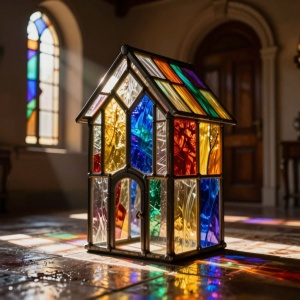 Мастер класс "Витражный Домик в технике витража Тиффани"