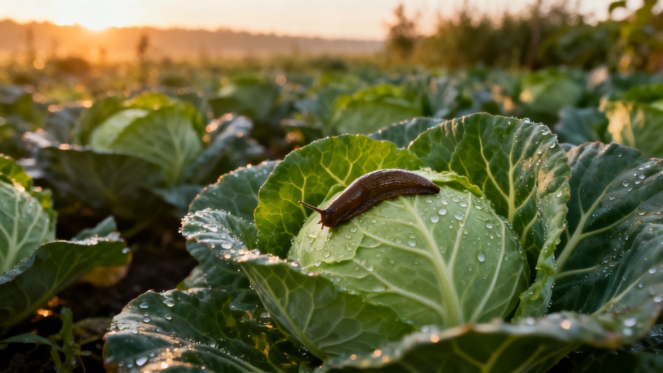 Поздние сорта капусты с восковым налетом защищают урожай от слизней