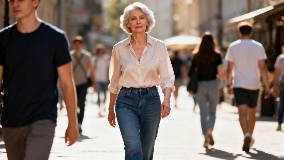 Прямые джинсы для женщин 60+: как выбрать идеальную модель без компромиссов