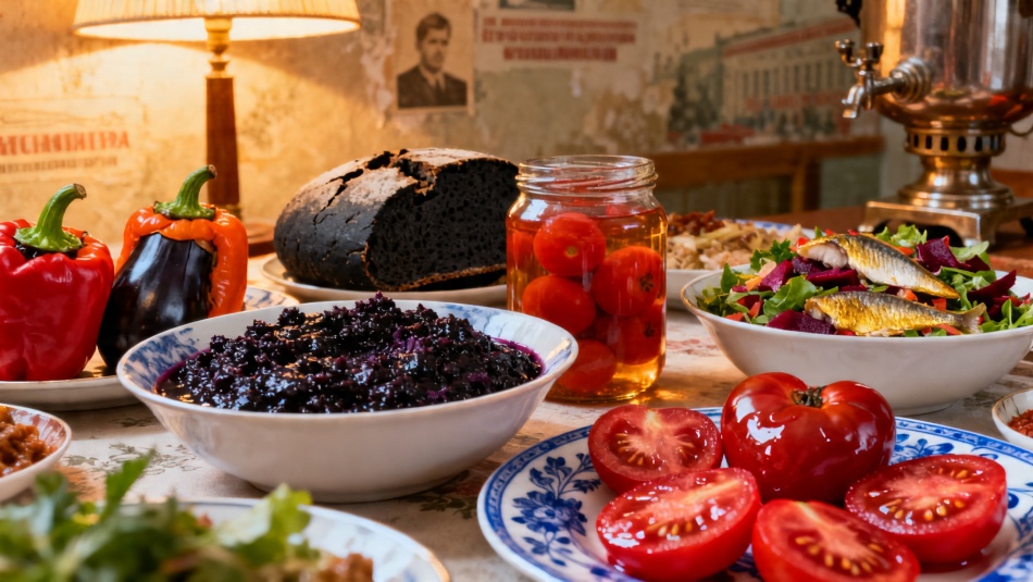 Какие овощные блюда были на столе у Леонида Брежнева