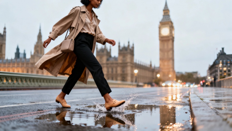 Зои Кравиц выводит на улицы Лондона тренд мягких лоферов от The Row