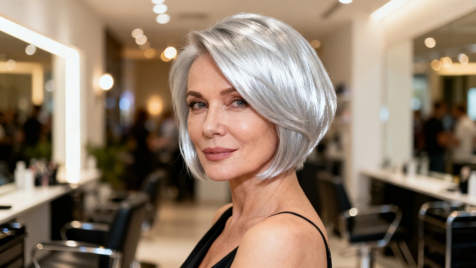 10 стильных стрижек для седых волос и секреты ухода за серебристой шевелюрой