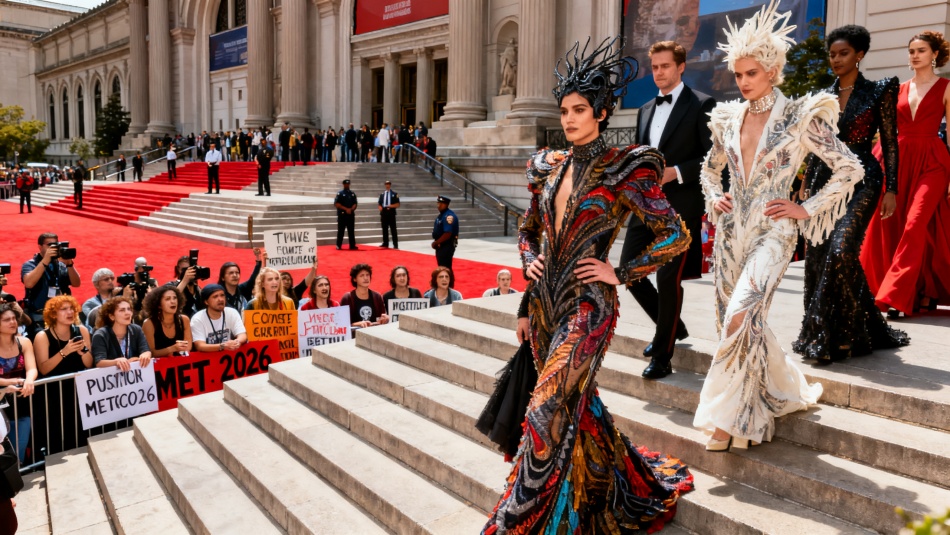Met Gala 2026: искусство, протесты и неожиданные модные решения на балу