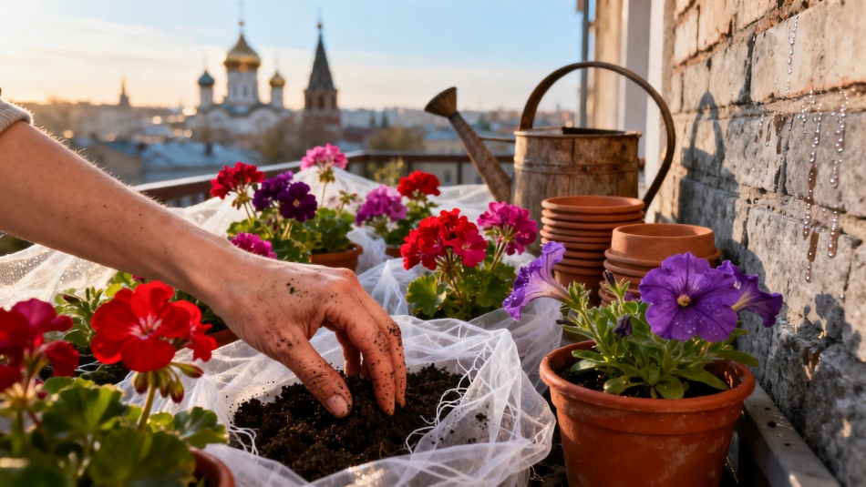 Почему стоит подождать с высадкой герани и петуний до середины мая