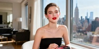 Мод Апатоу раскрыла секреты макияжа с Prada Beauty: почему многослойный румянец стал её визитной карточкой