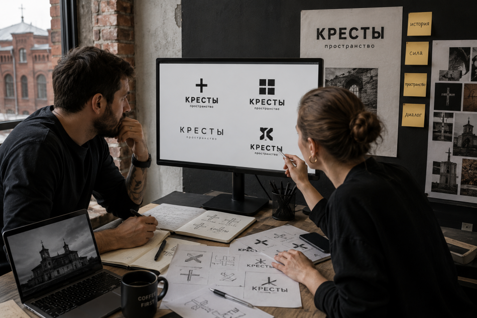 Артемий Лебедев представил новый логотип для пространства «Кресты» на ПМЭФ