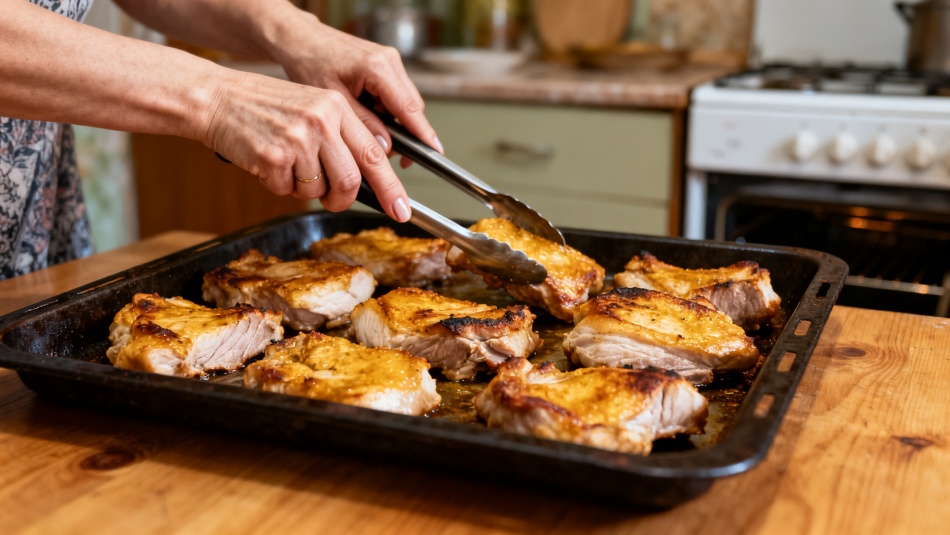 Шашлык в духовке за 30 минут: сочное мясо без мангала и хлопот