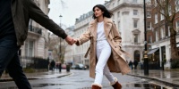 Дуа Липа вывела Ugg-ботинки и белые джинсы на новый уровень весеннего стиля в Лондоне
