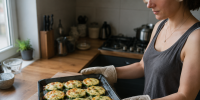 Запеченные кабачки без масла: легкий рецепт с сырной шапочкой