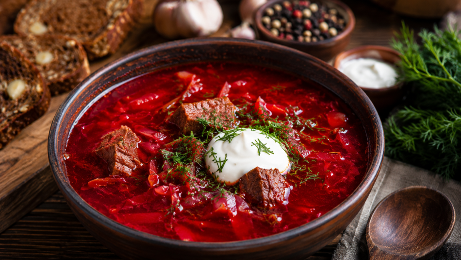 Деревенский борщ без обжарки: как сохранить насыщенный вкус и цвет
