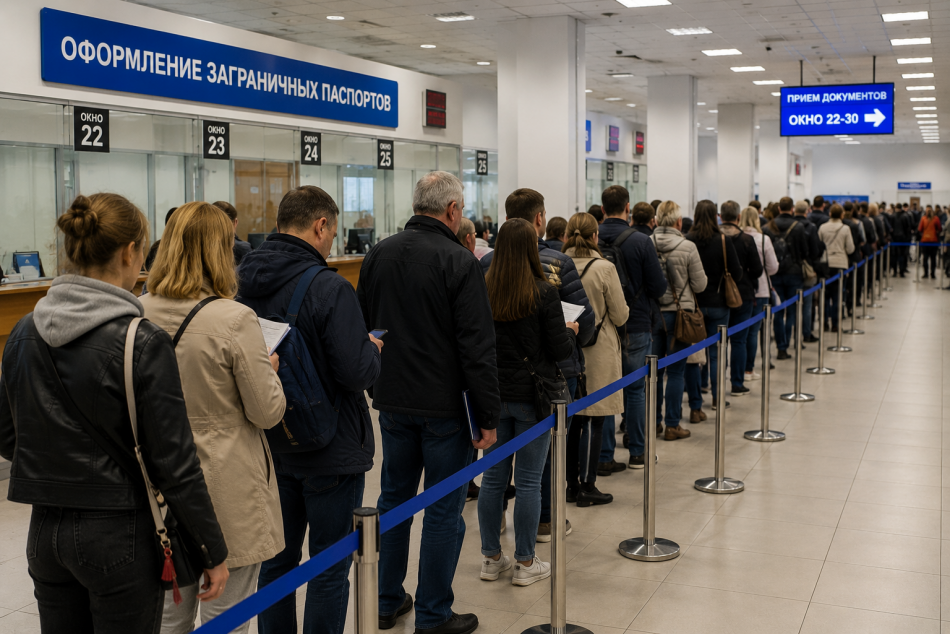 Очереди за загранпаспортами в Петербурге и Ленобласти выросли из-за наплыва заявителей