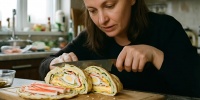Лаваш и крабовые палочки: быстрый рулет для перекуса и праздника