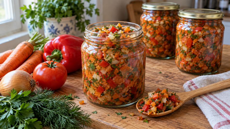 Маринованное ассорти спасает остатки урожая и становится хитом зимних застолий
