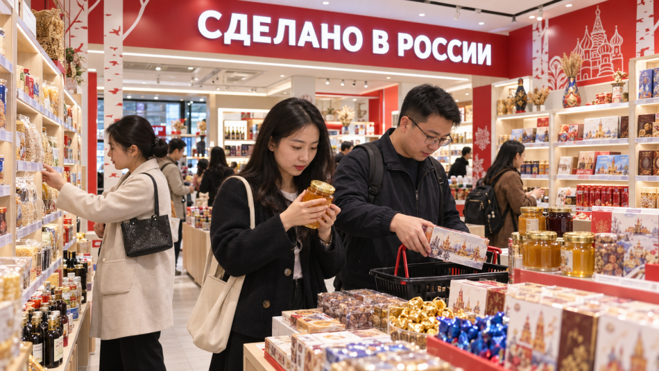 Российские товары нашли спрос в магазинах Шанхая