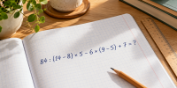 Помните порядок действий? Проверьте себя: 84 : (14 − 8) × 5 − 6 × (9 − 5) + 7 = ?