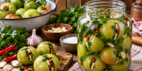 Квашеные зеленые помидоры с чесноком: как приготовить вкусную закуску к Новому году — проверенный рецепт