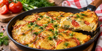 Картофель с заливкой из яиц и сметаны: сытный ужин, который напоминает фриттату
