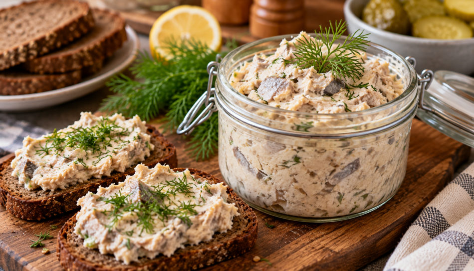 Селедочное масло превращает бутерброды в праздничную закуску
