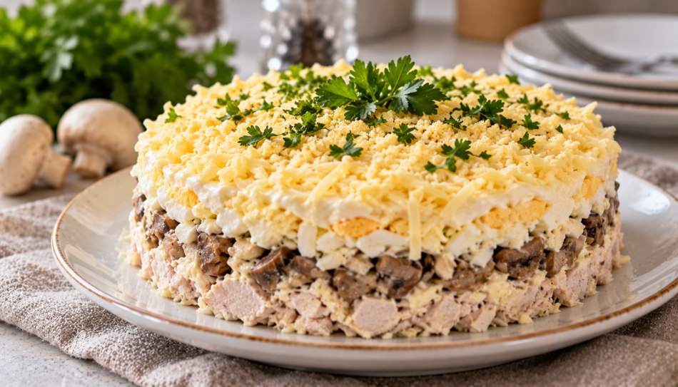 Салат «Белый принц» добавит новогоднему столу новый вкус