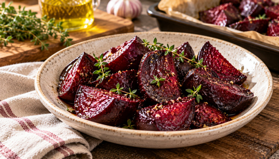 Запеченная свекла задает новый вкус привычному салату