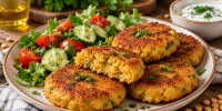 Гороховые котлеты со шкварками и луком: сытный домашний ужин с румяной корочкой