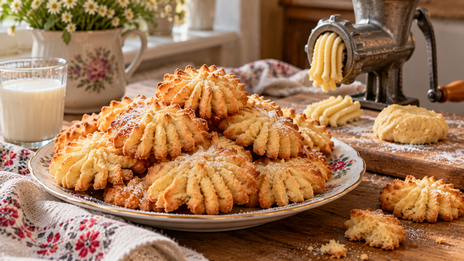В СССР такое печенье пекли к чаю: достаю мясорубку и готовлю «Хризантемы»